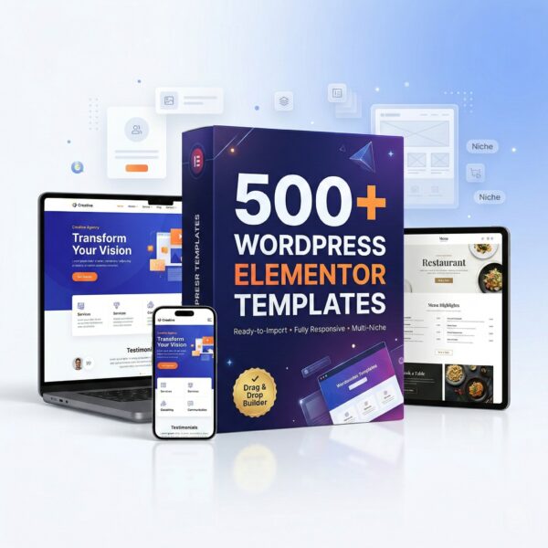 wordpress elementor templates, templates multi niche website kit, templates multi niche website kit