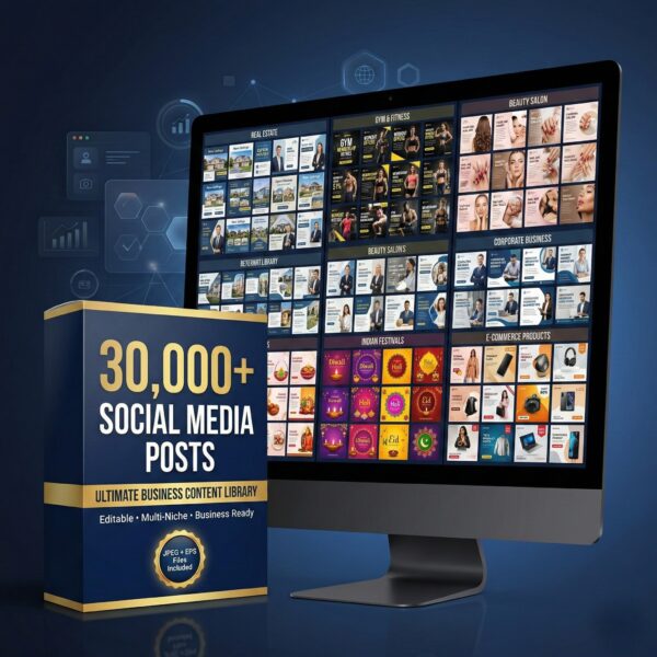 30,000+ Social Media Posts Bundle