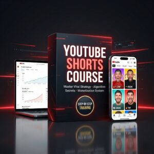 youtube shorts course mockup youtube algorithm course viral shorts training